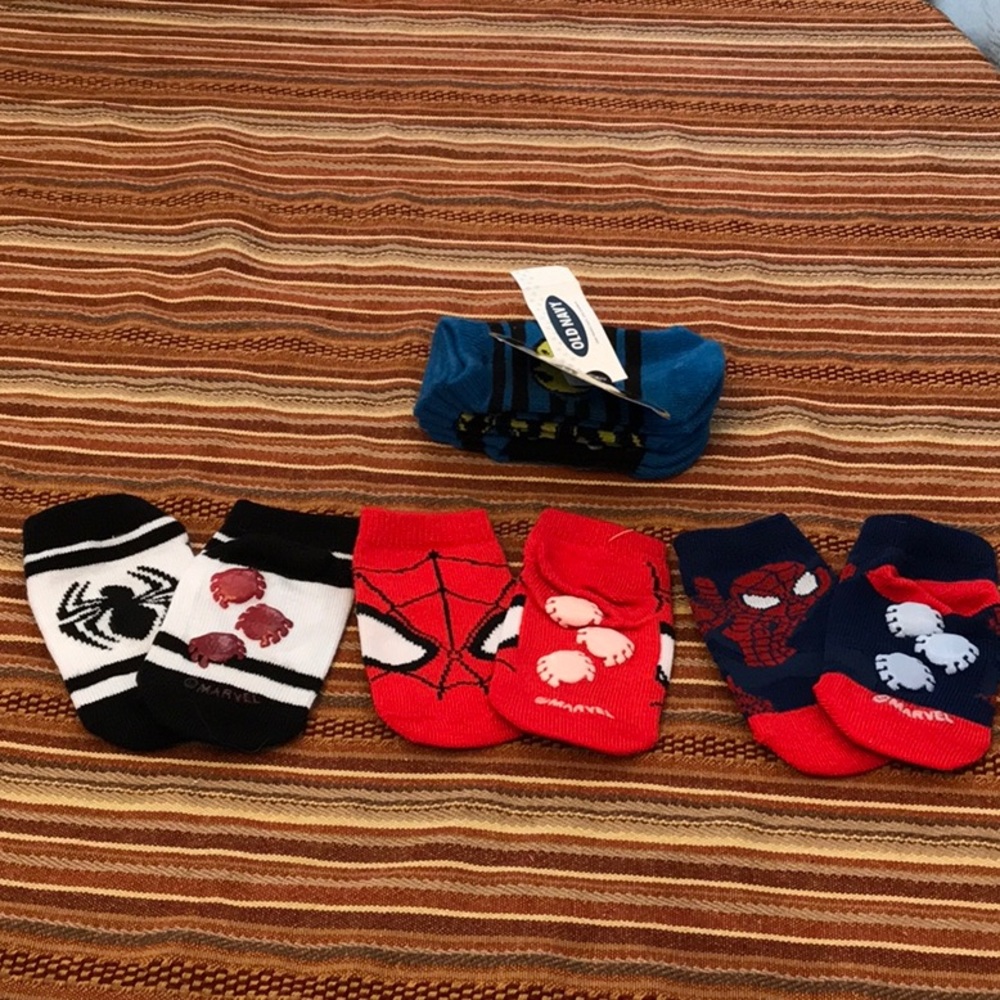 2T Spider-Man & Batman socks